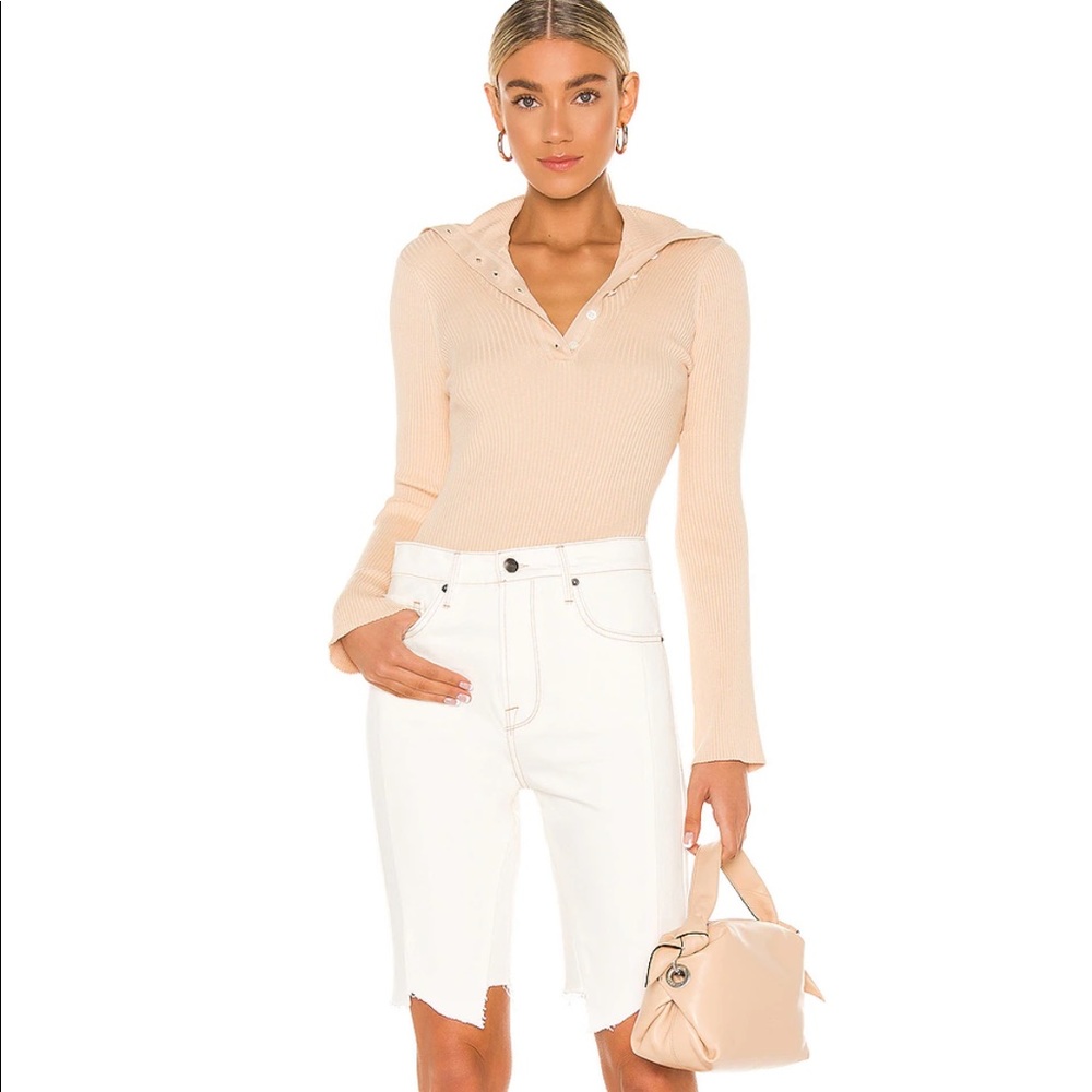 Frame Le Vintage Bermuda Jagged Edge in Vintage White